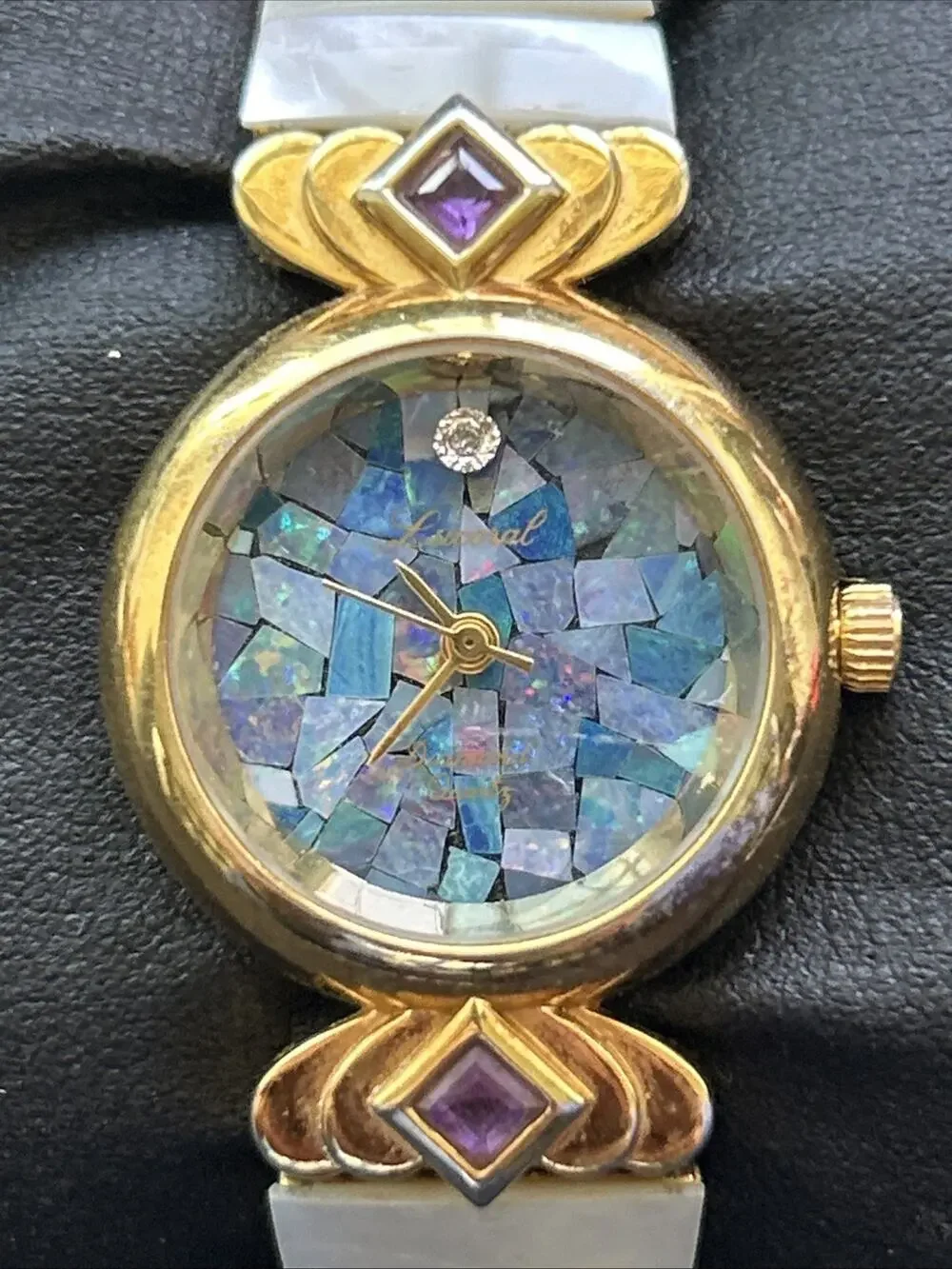 Lucoral Mosaic Dial Women’s Stretch Band Quartz Watch